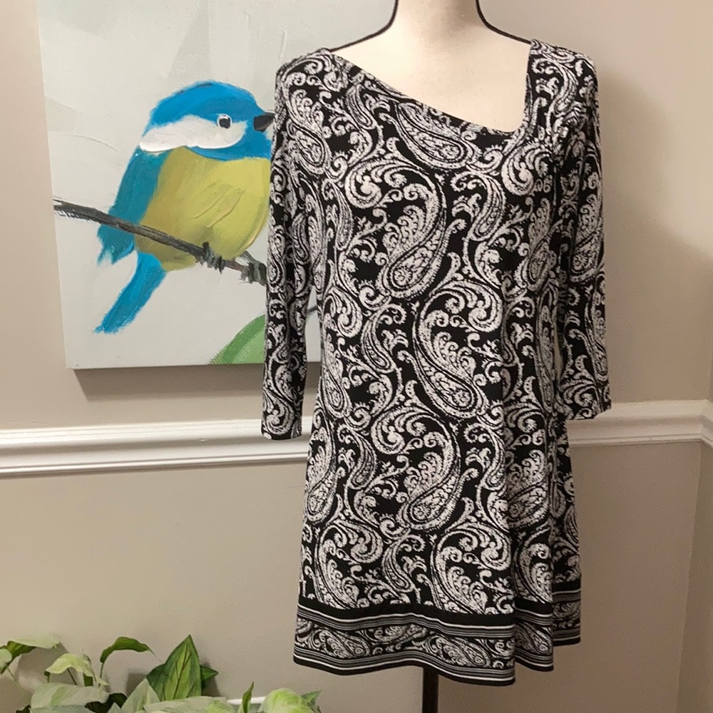 WHBM Asymmetrical tunic top,